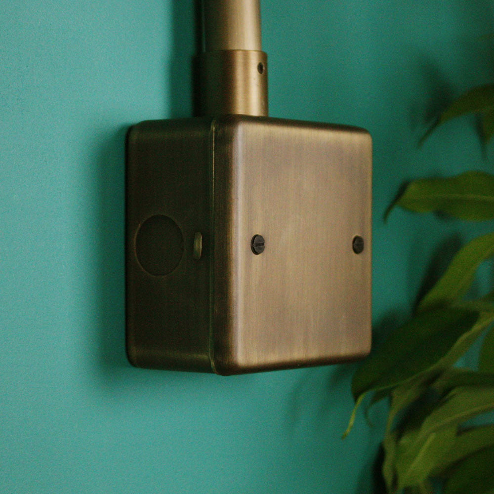 Antique Brass Single Blank Plate
