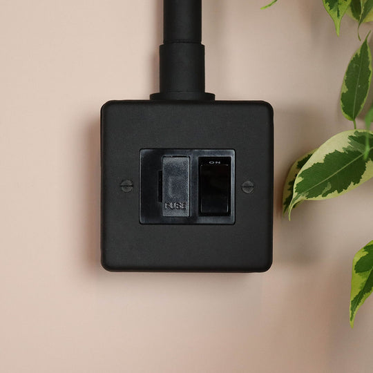 Textured Black Switched Fused Connection Switch