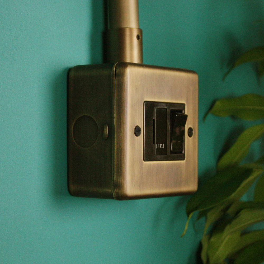 Antique Brass Switched Fused Connection Unit