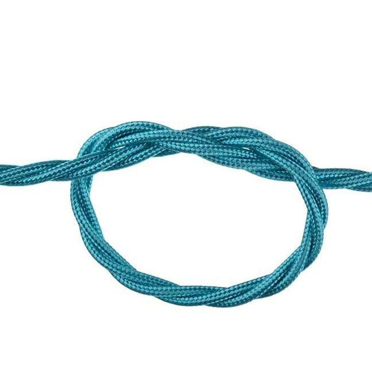 Turquoise Twisted Fabric Cable
