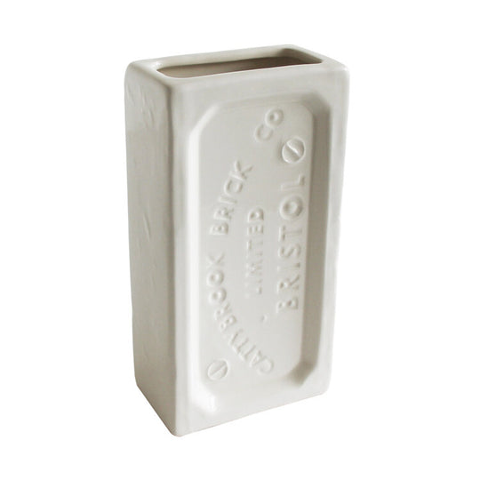 Bristol Brick Vase White