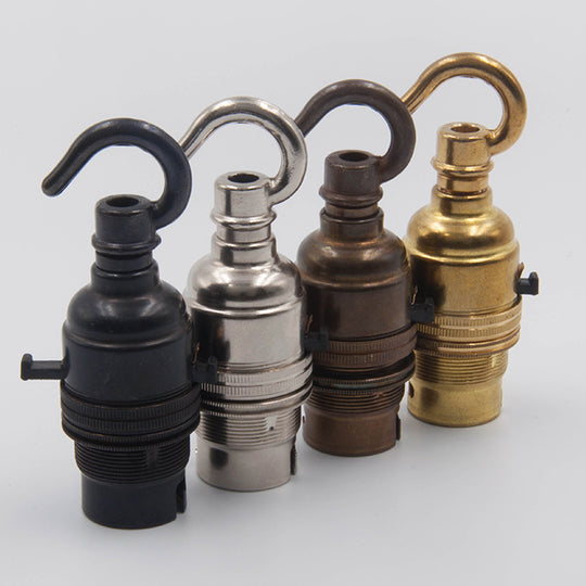B22 Switched Period Bulb Holders with Hook