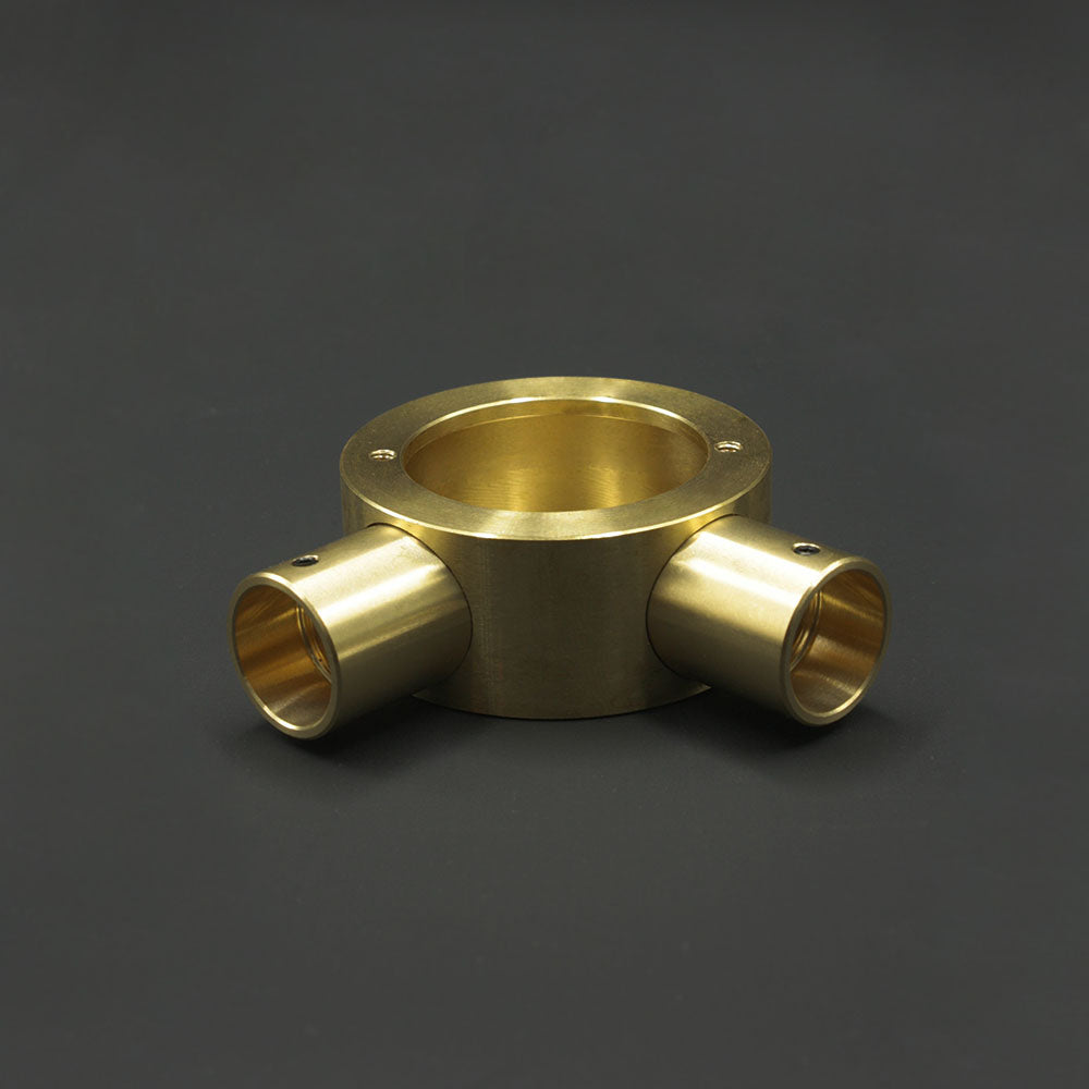 20mm Conduit Angle Box - Raw Brass