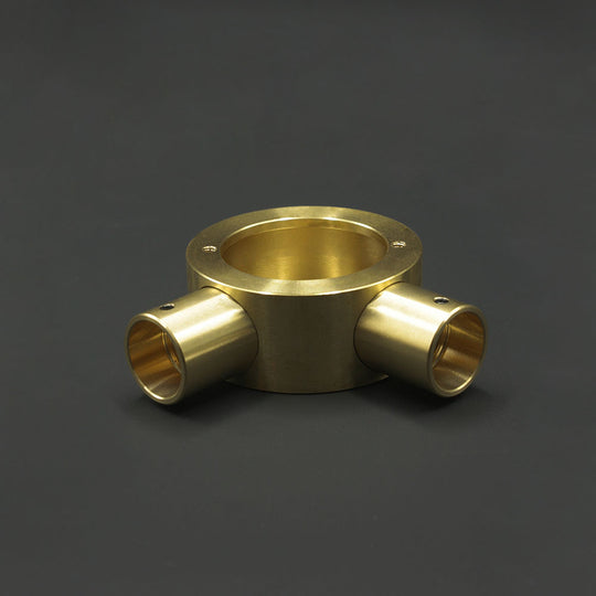 20mm Conduit Angle Box - Raw Brass