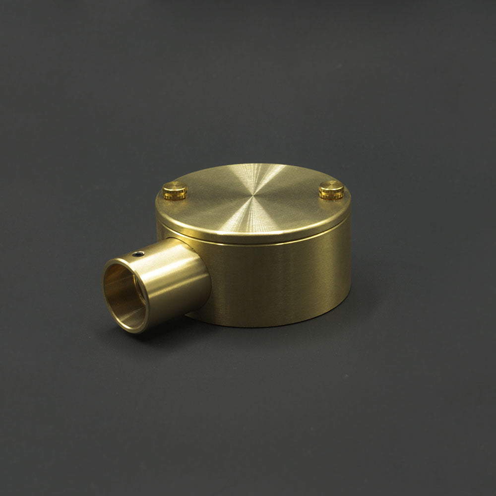 20mm Conduit End Box - Raw Brass
