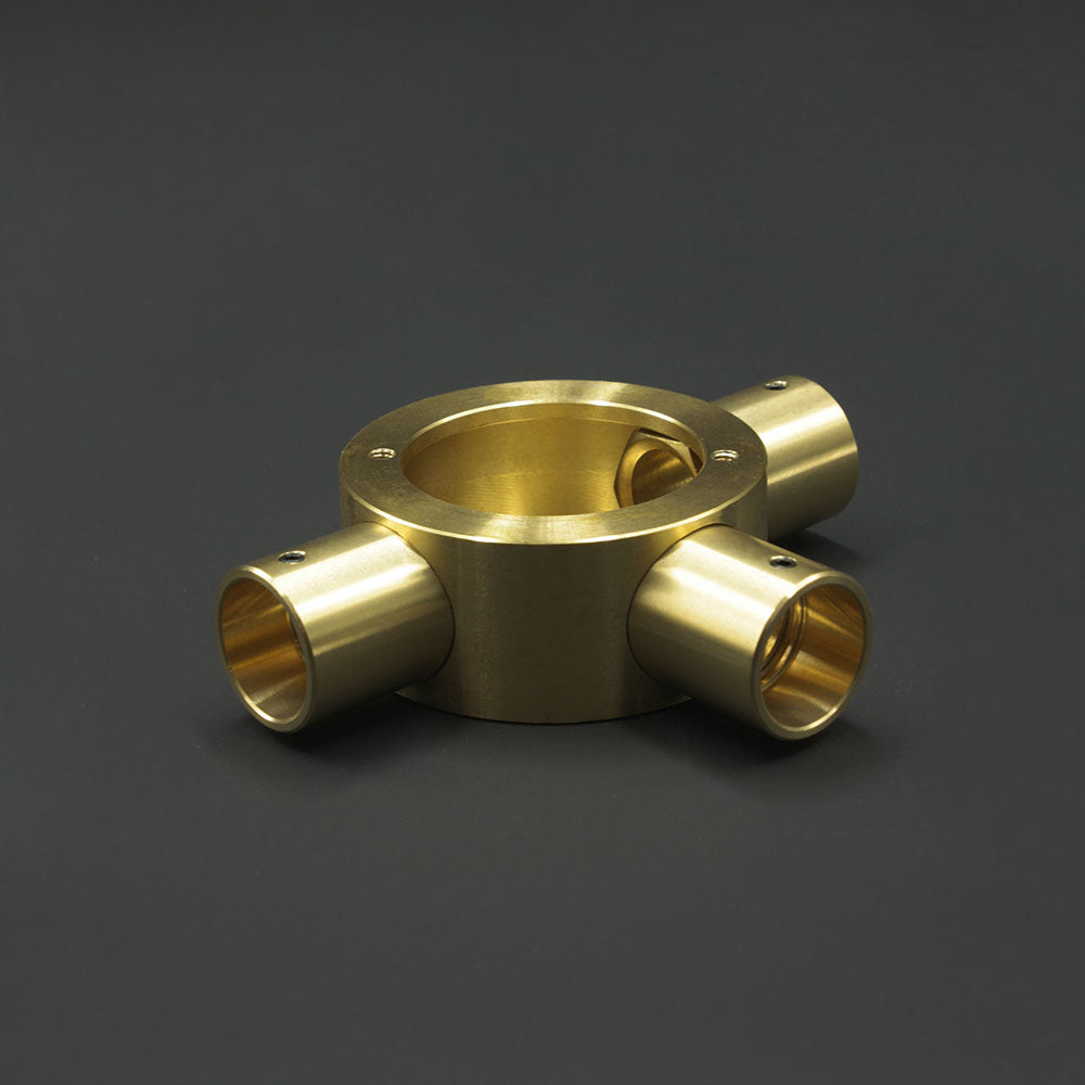 20mm Conduit Tee Box - Raw Brass