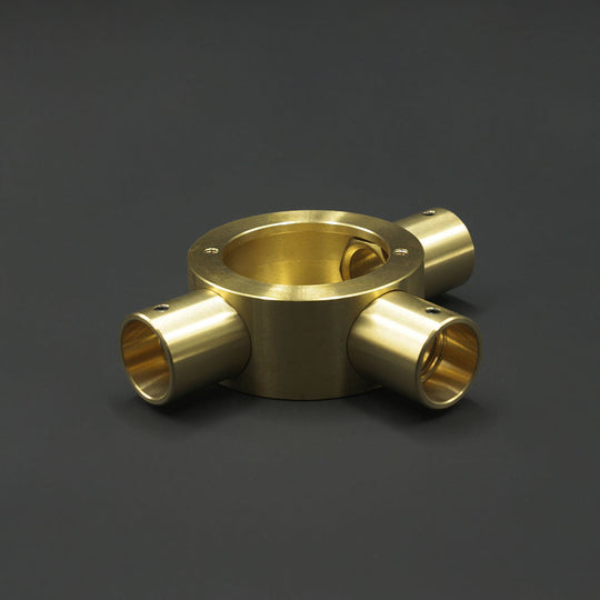 20mm Conduit Tee Box - Raw Brass