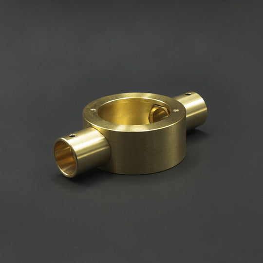 20mm Conduit Through Box - Raw Brass