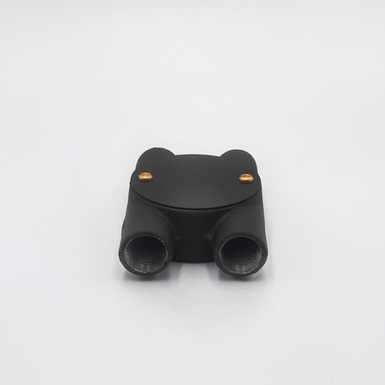 20mm Conduit H Box - Textured Black