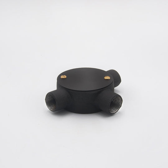 20mm Conduit Tee Box - Textured Black