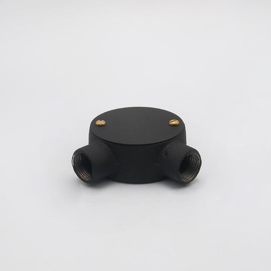 20mm Conduit Angle Box - Textured Black