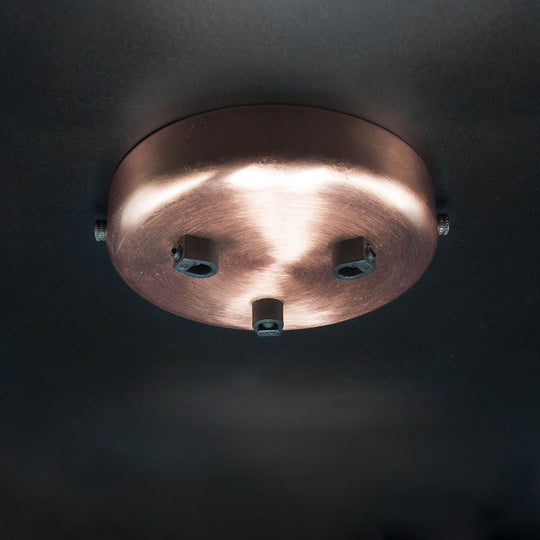 Multi Outlet Ceiling Roses - Brushed Copper