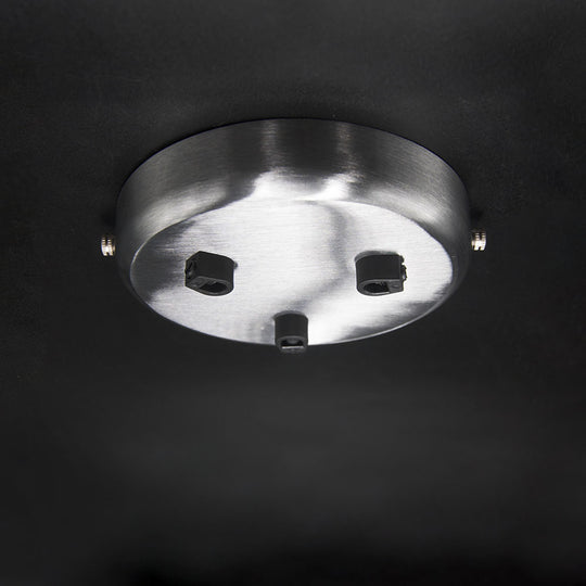 Multi Outlet Ceiling Roses - Brushed Steel