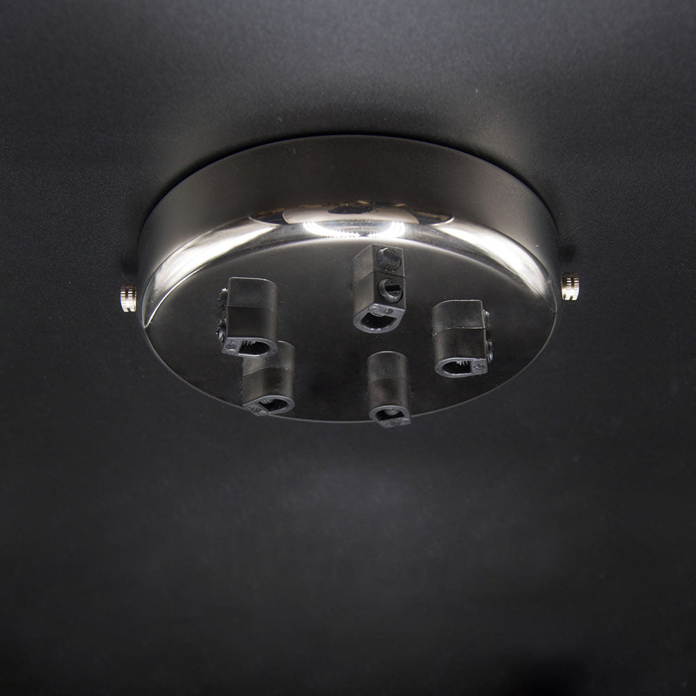 Polished Nickel 5 Bulb Cluster