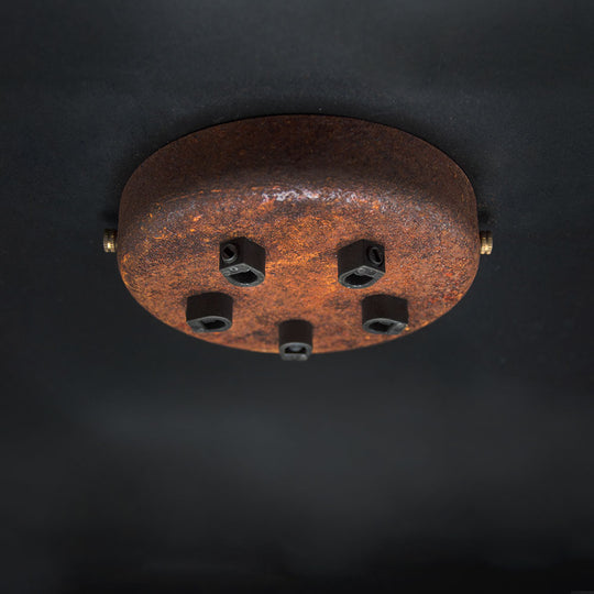 Multi Outlet Ceiling Roses - Rust