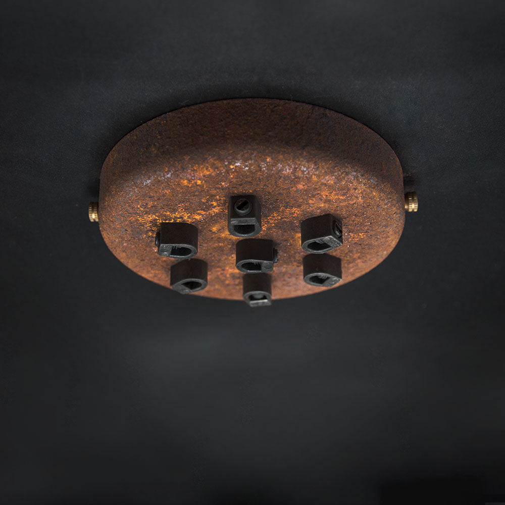 Multi Outlet Ceiling Roses - Rust