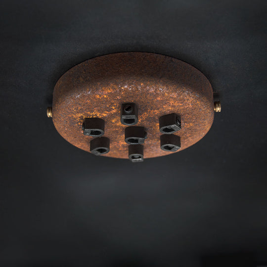 Multi Outlet Ceiling Roses - Rust
