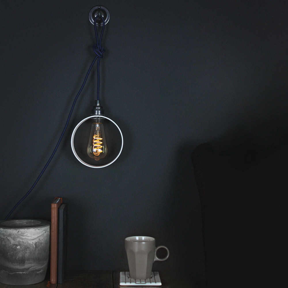 Grey Hoop Lamp