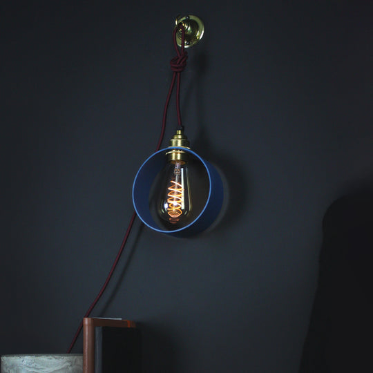 Blue Hoop Lamp