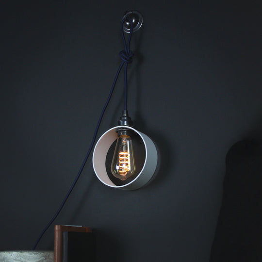Grey Hoop Lamp