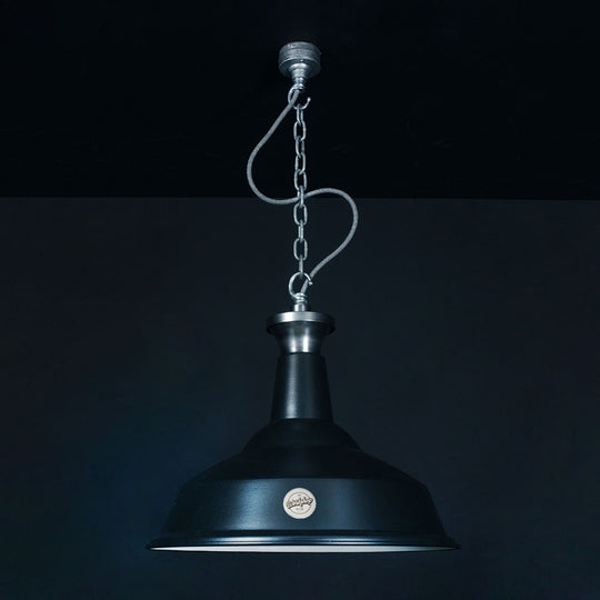 420mm Trafalgar Enamel Shade - Matt Black