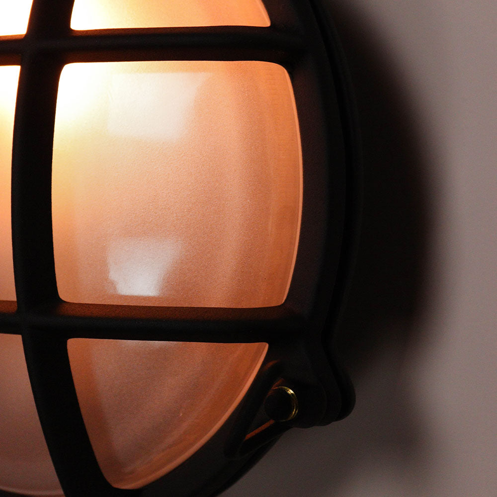 Textured Black Round Bulkhead