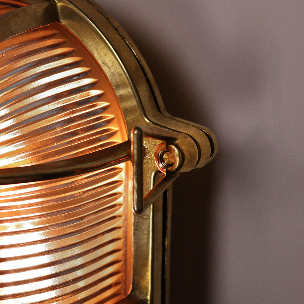 Brass Oval Bulkhead Small