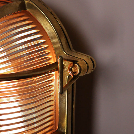 Brass Oval Bulkhead Small