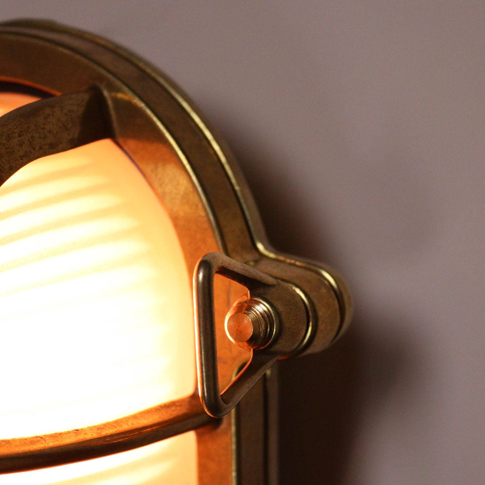 Brass Oval Bulkhead Small
