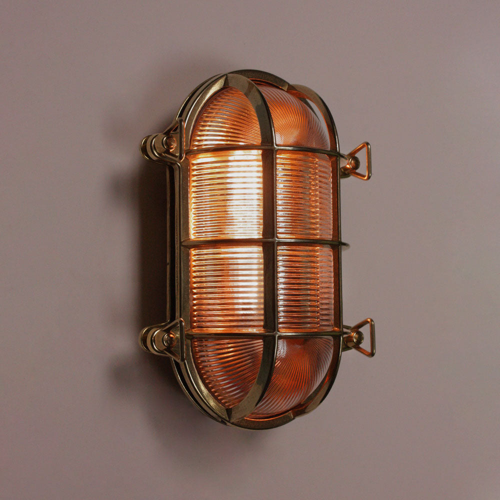 Brass Oval Bulkhead Large