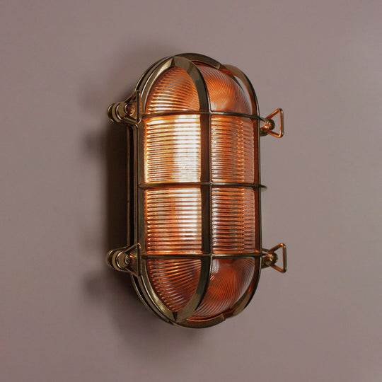 Brass Oval Bulkhead Large