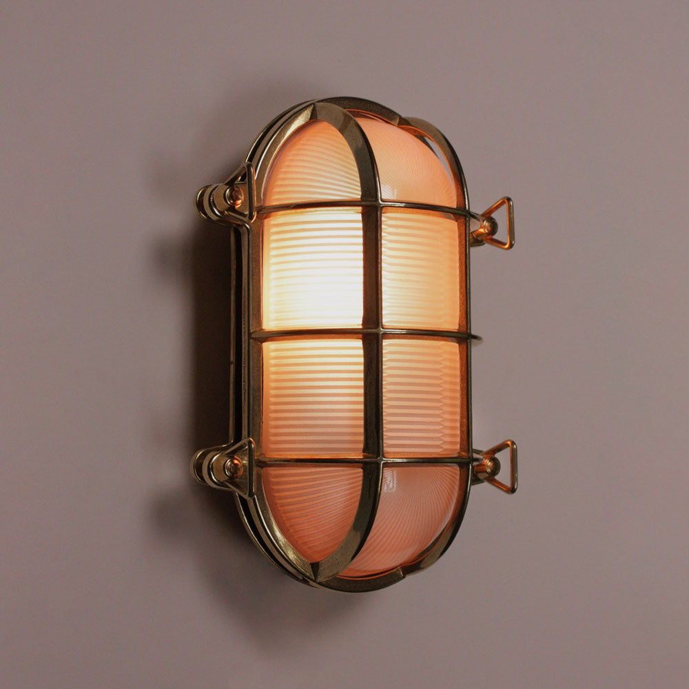 Brass Oval Bulkhead Large