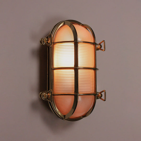 Brass Oval Bulkhead Large
