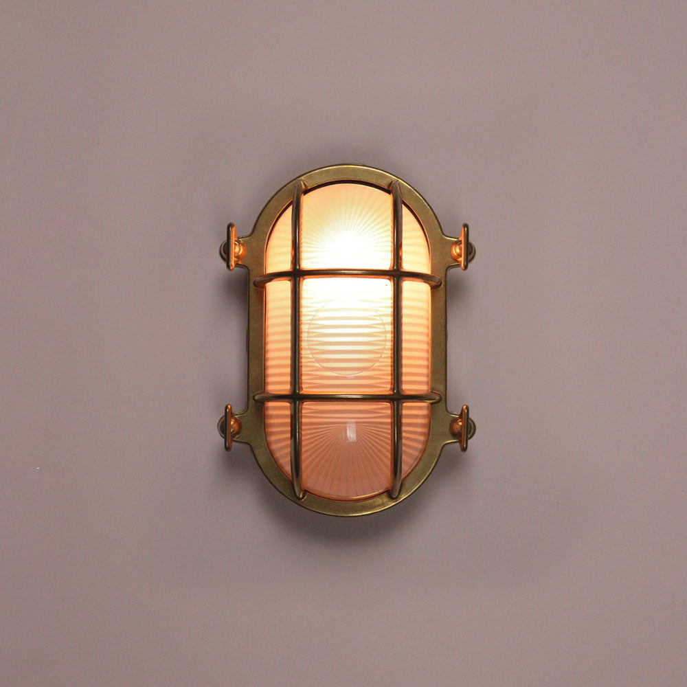Brass Oval Bulkhead Small