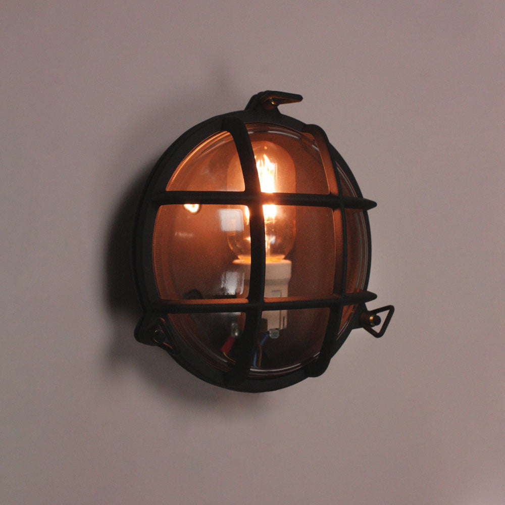 Textured Black Round Bulkhead
