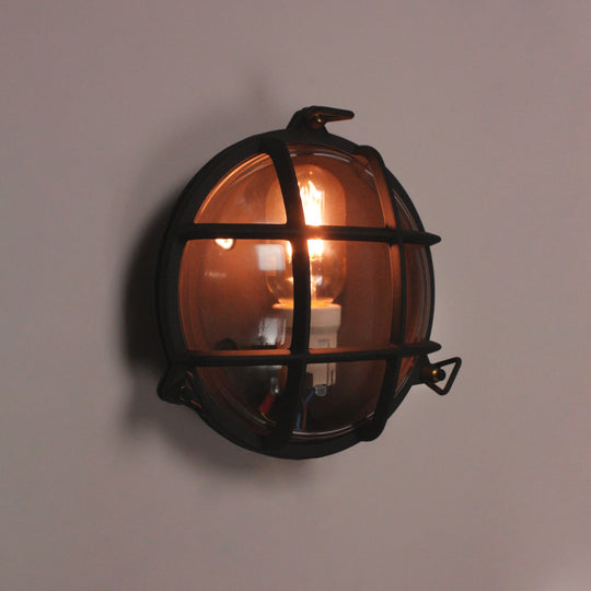 Textured Black Round Bulkhead