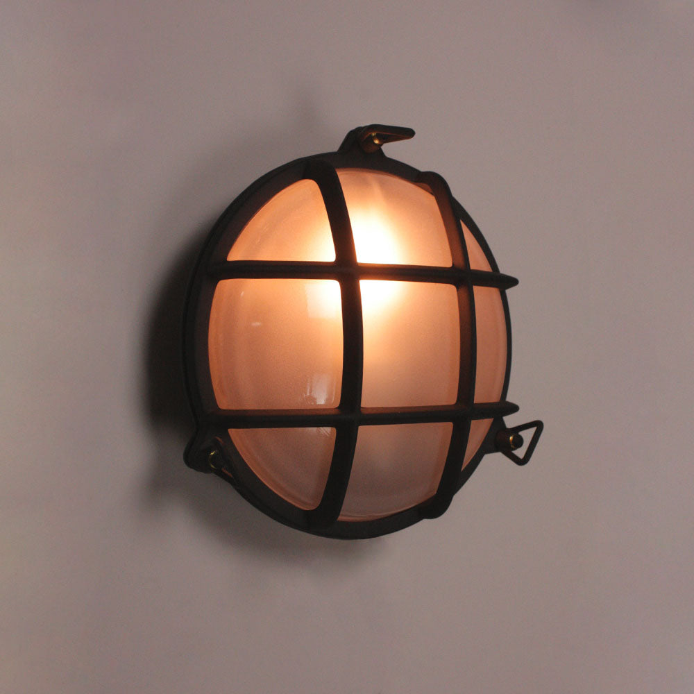 Textured Black Round Bulkhead