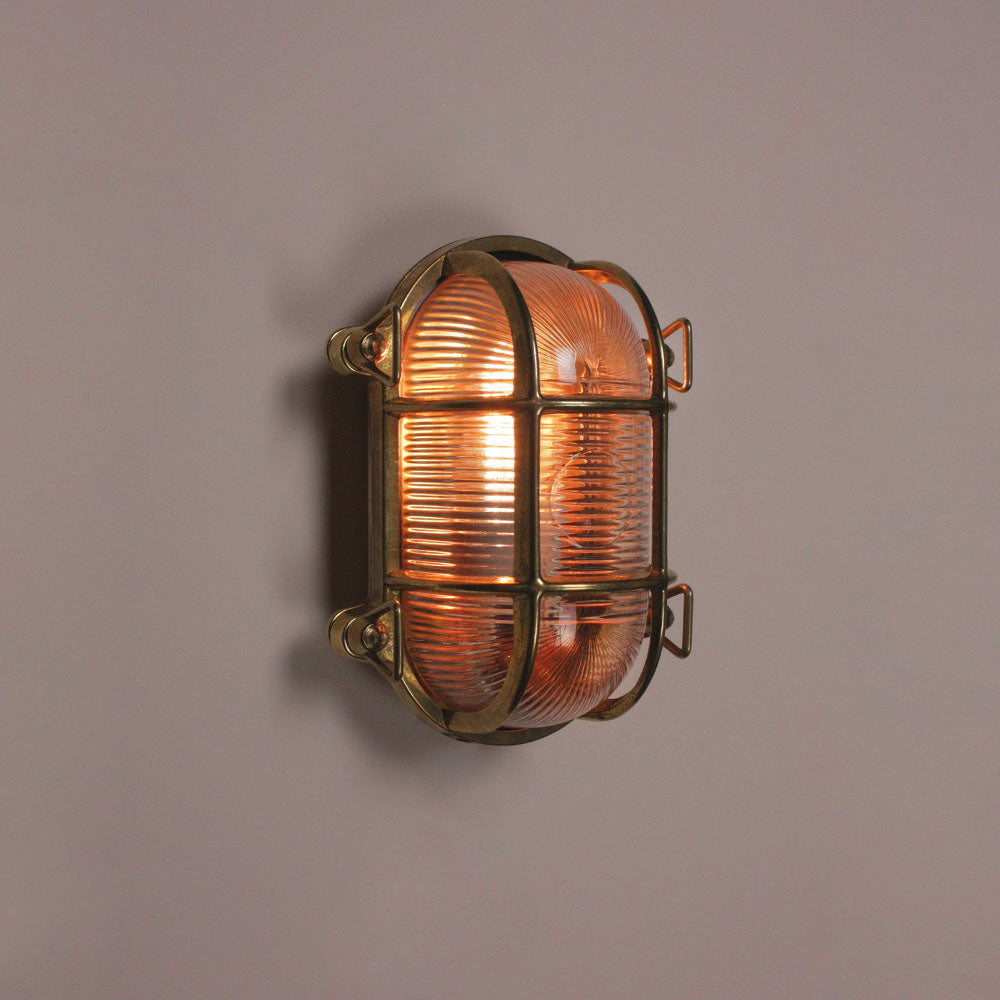 Brass Oval Bulkhead Small