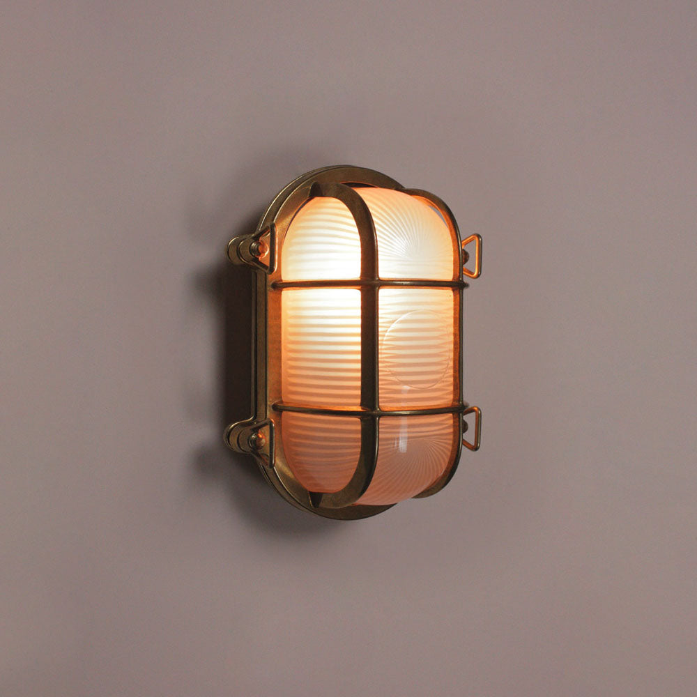Brass Oval Bulkhead Small