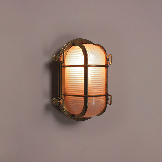 Brass Oval Bulkhead Small