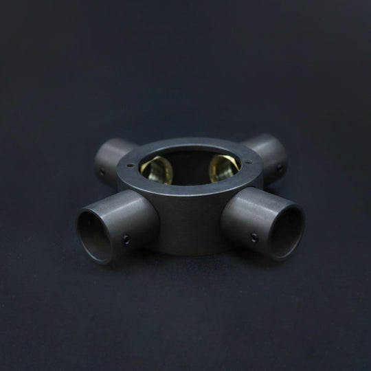 20mm Conduit Cross Box - Dark Bronze