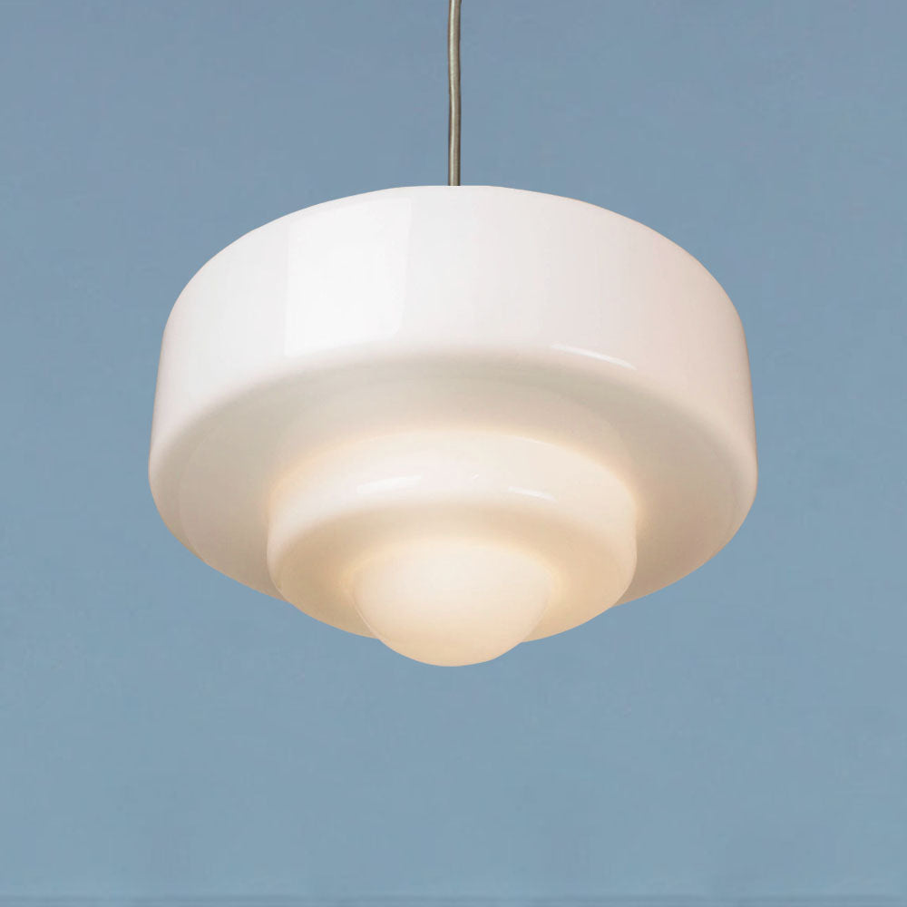 Stepped Soda Glass Pendant - Small