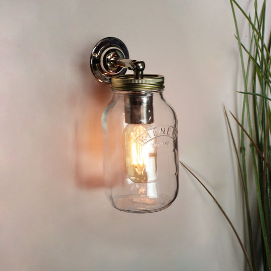 Jam Jar Wall Light
