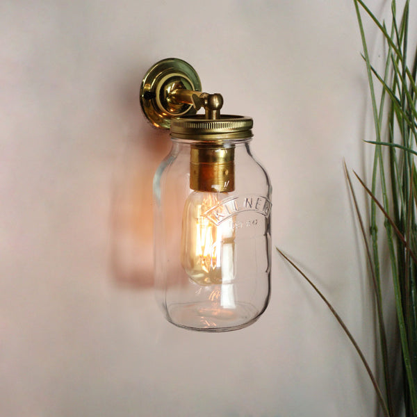 Jam Jar Wall Light The Workshop Below