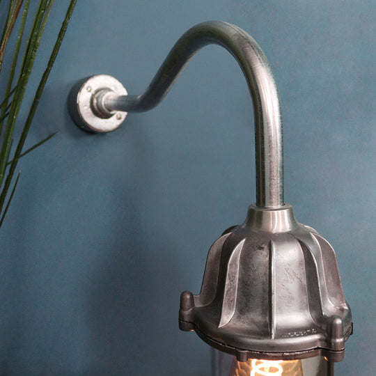 Railway Lantern with Swan Neck