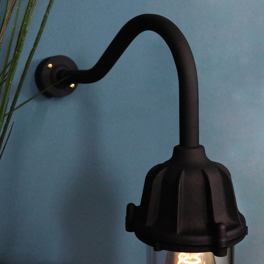 Railway Lantern with Swan Neck