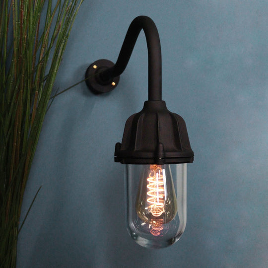 Railway Lantern with Swan Neck