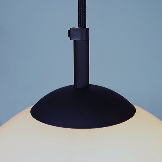 Opaline Shade Pendant Set - Medium