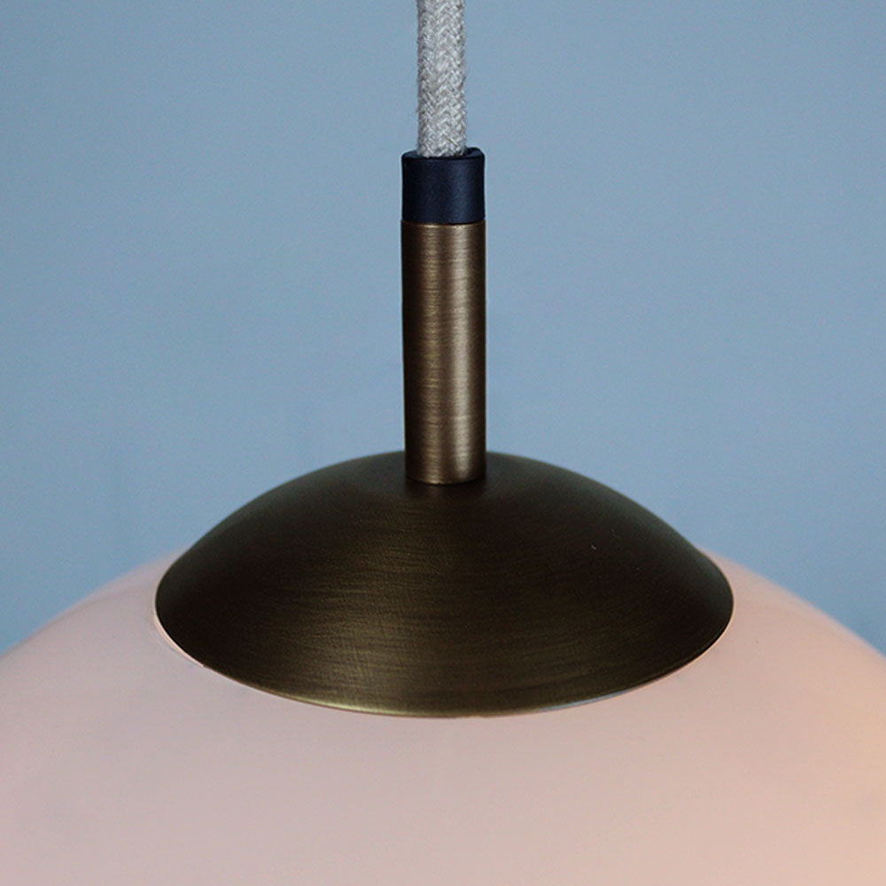 Opaline Shade Pendant Set - Medium