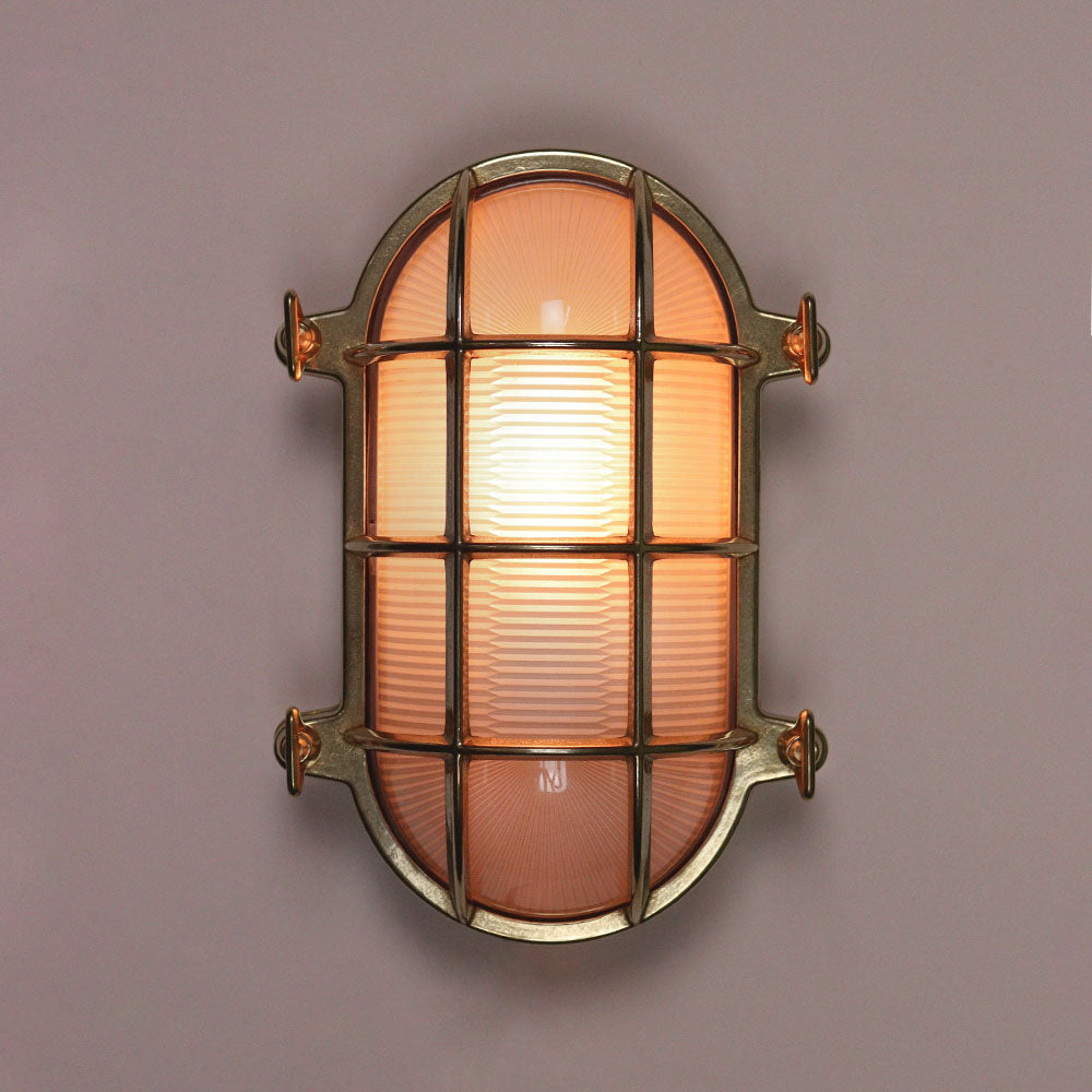 Brass Oval Bulkhead Large